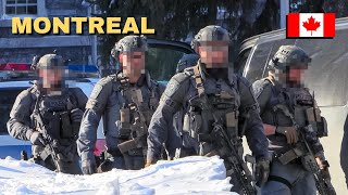 Montréal | Police Tactical Team (GTI) Spotted at Downtown High School After Fake Threat Made to 911