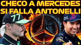 SERGIO PÉREZ Y SU REGRESO A LA F1 CON MERCEDES SI ANTONELLI CAE, BOTTAS NO ES RIVAL EN ESCUDERÍA TOP