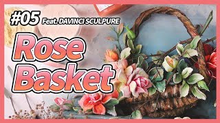 [ENG]SculpturePainting 장미꽃바구니 만들기 Making a rose basket