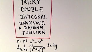 Tricky Double Integral of a Rational Function
