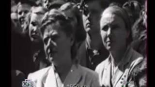 Рижские рабочие завода VEF на митинге за мир, 1950 / Riga workers at a meeting for peace 1950