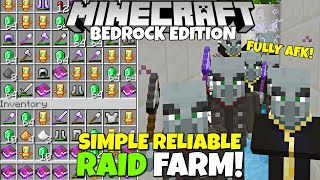 Minecraft Bedrock: EASY AFK RAID FARM! (Upgraded, V6) 1,500 Emeralds/Hr! Pillager Outpost Farm