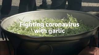 Fighting coronavirus with wild garlic in Chechnya