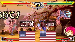 FT10 @vsavj: ustinodj (US) vs Moebius_ (US) [Vampire Savior vsav Fightcade] Nov 19