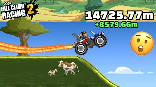 Hill Climb Racing 2 - Wheelie 14725.77m in COUNTRYSIDE on Monster Truck Gameplay