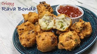 Crispy rava bonda recipe | No besan pakoda recipe | Tea time snacks | suji ke pakode | Rava punugulu