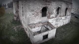 Bykhov Shul, Eastern Belarus. Jewish Cemetery. Drone