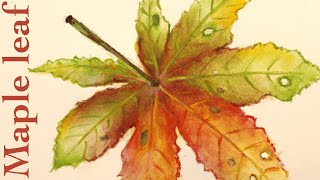 maple leaf painting tutorial ( in 5 minutes )