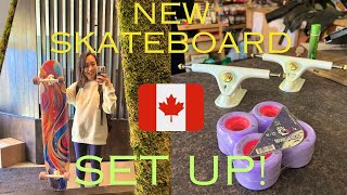 【SKATE】カナダでNEWスケボー買ってみた！🛹I bought new long skateboard in Canada! #landyachtz #skateboard #スケボー