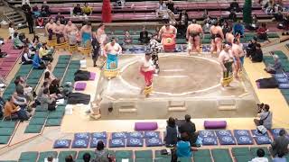 大相撲初場所10日目十両西方土俵入り