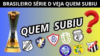 BRASILEIRO  SÉRIE D  CONHEÇA OS CLUBES  QUE CONQUISTARAM O ACESSO