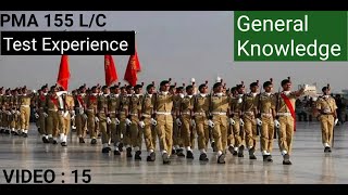 General Knowledge | PMA 155 L/C | Video : 15 | Military Mindset