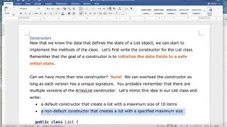 CPSC 220 - WritingAListClass part2 - constructors/data fields