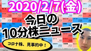 【JumpingPoint!!の10分株ニュース】2020年2月7日(金)