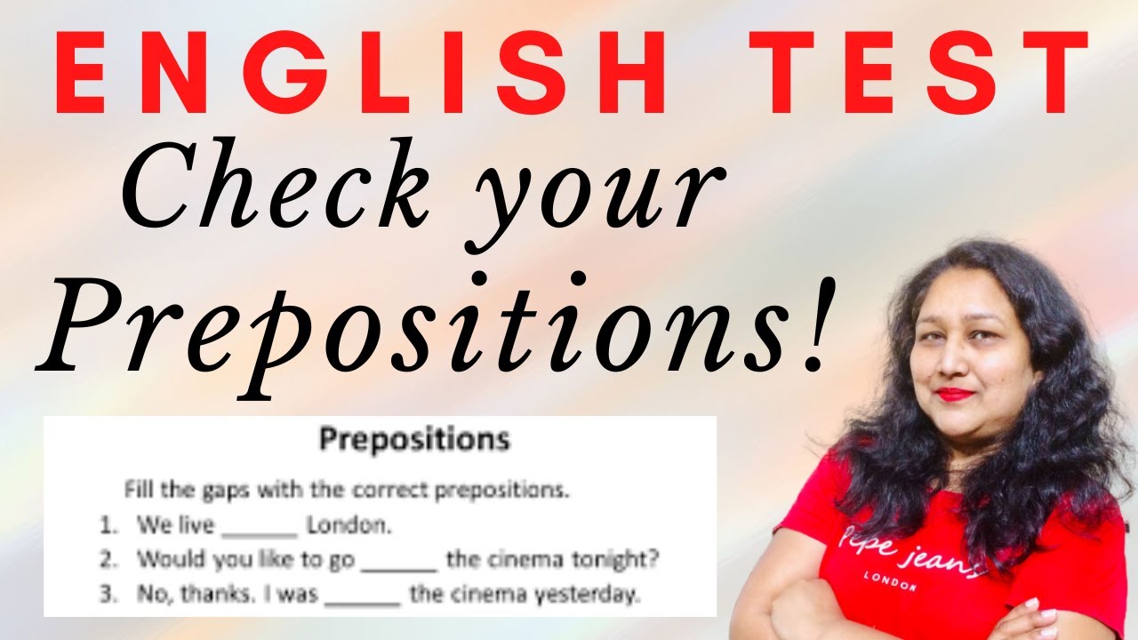 Preposition Test Grammar Youtube
