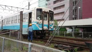 松山駅北入れ替え線 キハ32 9入区