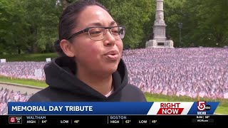 'Makes you grateful': Flags honor fallen Mass. service members on Boston Common
