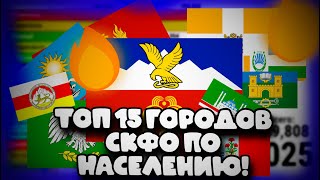 ТОП 15 ГОРОДОВ СКФО В РОССИИ ПО НАСЕЛЕНИЮ! 1900-2025г. (Статистика)