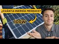 ¿CUÁNTO PRODUCE UNA PLACA SOLAR DE 100W? | ¿Puede alimentar una NEVERA?