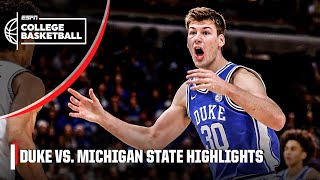 Duke Blue Devils vs. Michigan State Spartans |  Game Highlights
