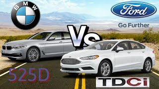 Bmw F10 525D 218 PS VS Ford Mondeo 2.0 tdci 210 PS acceleration  DRAG RACE