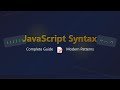 JavaScript Syntax for Beginners: A Comprehensive Guide