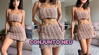 CONJUNTO NEU  - PAP CROCHET Tutorial  - Passo a passo