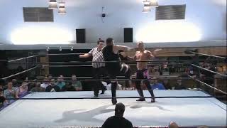 Ricochet gets the shit power bombed out of him by Kevin Steen(Kevin Owens)