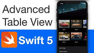Advanced Table View in Swift 5 (Xcode 11, 2020) - iOS Beginners