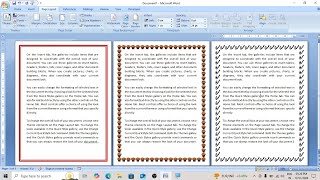 Page Border in MS Word | Page Layout Tab - Page Border #msword #computerknowledge  #pageborder