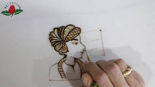 Tutorial 33 : learn how to draw groom in bridal mehendi