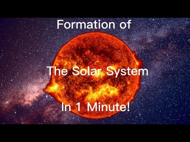 Formation Of Solar System Animation