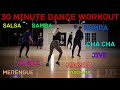 Easy To Follow 30 Minute Dance Workout View From The Back (Salsa, Bachata, Merengue, Mambo And More)