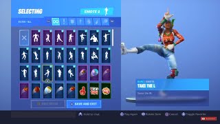 fortnite take the l dance emote 1 hour - fortnite take the l dance