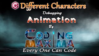 Cpp Different Characters in String | Cpp programming | Coding Maxima | coding animations