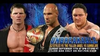 Story of AJ Styles vs Christopher Daniels vs Samoa Joe | TNA Unbreakable 2005