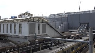 改良工事中のＪＲ千葉駅構内　2016年4月