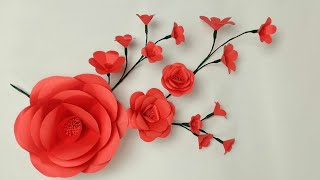 How To Make Round Paper Flower - DIY Paper Flower| Easy Paper Rose Flower#shorts #Flowers