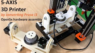 Open5x: 5-axis 3D printer hardware assembly