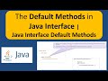 The Default Methods in Java Interface | Java Interface Default Methods | Java Tutorial