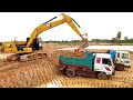 CAT320GC 2021 AND HYUNDAI 5 TON MANY UNITS RUSHING TO TRANSPORT LAND