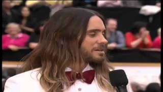 Jared Leto on Red Carpet Dress Interview 86 Oscar Awards youtube original