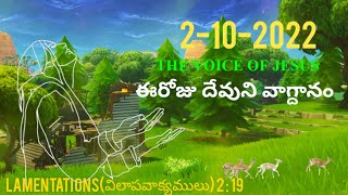 jesus promise (Lamentations 2:19) II దేవుని వాగ్దానం (విలాపవాక్యములు 2:19) II the voice of jesus II