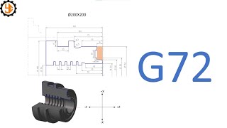 CNC Lathe | Write a program #3   #G72 [English Subtitled]