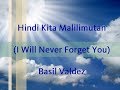 Hindi Kita Malilimutan (I'll never forget you) - Basil Valdez [With Pilipino & English translation]