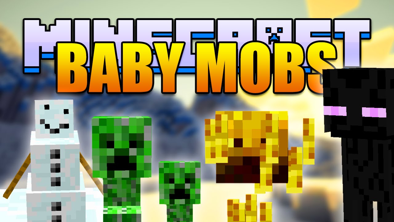 Minecraft BABY MOBS Mod - Cute Little Baby Mobs! (Minecraft V1.8 Mod ...