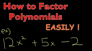 Math Algebra - How to Factor Polynomial Easily with special method