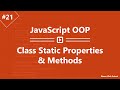Learn JavaScript OOP in Arabic #21 - Class Static Properties And Methods