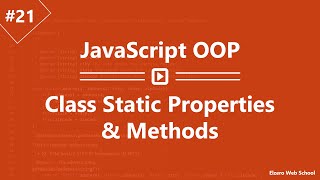 Learn JavaScript OOP in Arabic #21 - Class Static Properties And Methods