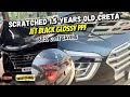 Nagpur’s Scratched 1.5 years old Creta gets Black PPF | High Glossy Skratchaway PPF on Black Creta